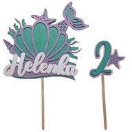 Topper na tort- SYRENKA