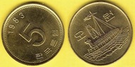 KOREA 5 WON 1983 r.