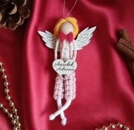Aniołek handmade makrama