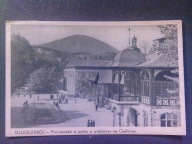 SOLICE-ZDRÓJ Promenada w parku z wid. na Chełmiec , foto WALLA , lata 40-te