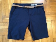 KRÓTKIE SPODENKI eleganckie męskie rozm. XXL pasek