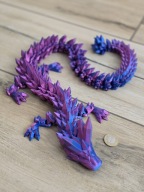 Figurka Gigant 67cm Dragon Crystal 3d - Dwukolorowy Druk3d