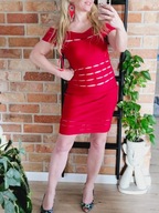 Selfish Unique dress evening sukienka wieczorowa bandażowa bodycon 40