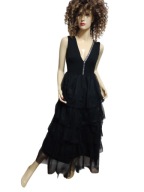 BY O LA LA SUKIENKA z tiulowymi falbanami na karnawał 34/36 nowa