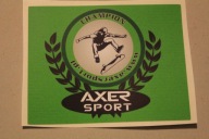 NAKLEJKA AXER SPORT - AUTO DESKOROLKA MOTOR KASK