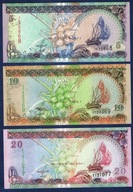 MALEDIWY SET 3 szt UNC OKAZJA WCZESNE ROCZNIKI