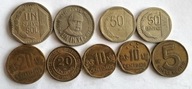 zestaw monet Peru 9 szt.