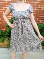 ClockHouse sukienka bawełna kwiaty boho r. 34 XS