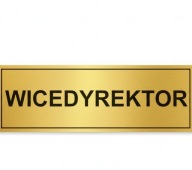 Tabliczka na drzwi laminat grawerski 20x7 cm wicedyrektor