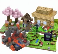 100 sztuk DIY bloki magnetyczne Mini świat blok magnetyczny klocki craft