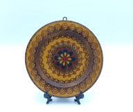 Talerz ludowy cepelia - sygnowany Kraków Drzewiarz 1982 rok -kolekcjonerski