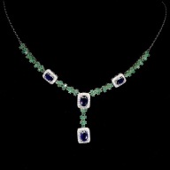 SZAFIRY SZMARAGDY NATURALNE - KOLIA