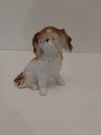 FIGURKA PORCELANOWA DO GABLOTY ANGIEL PIES PEKIŃCZYK FOREIGN