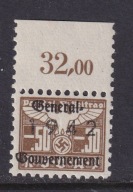 GG, 1942 ,znaczek opłat członkowskich, wysoki nominał revenue , znaczek **