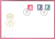 Szwecja 1986 FDC, rody król. Karol Gustaw i kr.Sylwia, grawer Cz.Słania