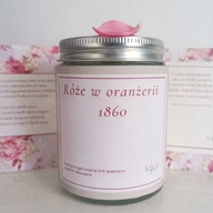 Świeca sojowa zapachowa Róże w oranżerii Klarite róża żurawina na prezent