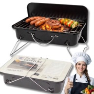 GRILL WĘGLOWY TURYSTYCZNY SKŁADANY PRZENOŚNY MINI MAŁY KEMPINGOWY WALIZKA