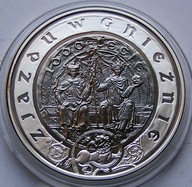 Polska 10zł. 1000 Lat Zjazdu w Gnieżniej 2000r,mennicza