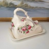 Maselnica / serownica Anglia | porcelana | vintage | kwiatowy wzór
