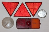 Trójkąt odblaskowy klosz lampy do starych pojazdów