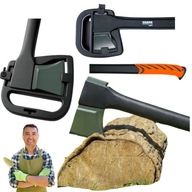 SIEKIERA ROZŁUPUJĄCA DO ŁUPANIA DUŻA TOPOREK Z KLINEM UNIWERSALNA 78CM XL