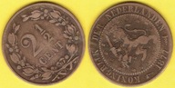 HOLANDIA 2 1/2 CENTS 1877 r.