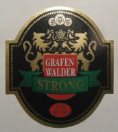 ETYKIETA PIWO GRAFEN WALDER STRONG BROWAR GŁUBCZYCE