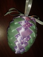 PISANKA miętowo wrzosowy PASTELOWA fiolet mięta