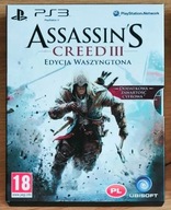 ASSASSINS CREED III EDYCJA WASZYNGTONA PS3 POLSKA WERSJA