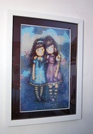 Robótkownia Obraz gotowy haft diamentowy Laleczki Santoro 23x32 w ramie bi.