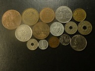 II.Zestaw 15 starych monet ,różne.