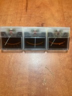 UNITRA MERKURY DSH 303 WSKAŻNIKI WYSTEROWANIA KOMPLET 3 SZT BURSZTYNOWE