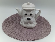 Pies dzbanek czajnik w kształcie Basseta 18cm - 700 ml do herbaty lub soków