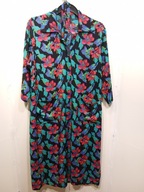 sukienka czarna turkusowa