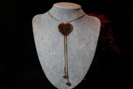 ŁAŃCUSZEK NASZYJNIK ZE STALI CHIRURGICZNEJ 316L POZŁACANY ZAWIESZKA