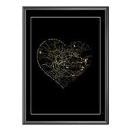 MAPA MIASTA PARSONALIZOWANY PREZENT NA WALENTYNKI KREATYWNY PREZENT OBRAZ