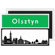 MAGNES TURYSTYCZNY Z PANORAMĄ Olsztyn na lodówkę NAZWA MIASTA WSI PAMIĄTKA