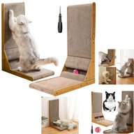 Drapak Dla Kota Narożny 2w1 Zabawka z Piłką i Legowiskiem Tekturowy