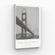 Obraz na płótnie 40x70 San Francisco USA panorama miasta |Pomysł na prezent