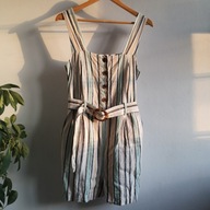 Lniany kombinezon z wiskozą NOWY F&F 38 śliczny (001)