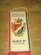 GKS GRYF SŁUPSK sekcja piłki nożnej Proporczyk z PRL