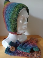 Komplet balaclava + mitenki