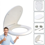 DESKA WC SEDESOWA WOLNOOPAD. DUROPLAST ANTYBAK. UNIW. ESTIVA METAL. 35X42