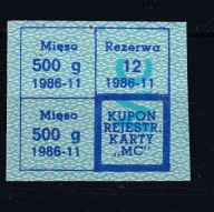 Karta zaopatrzenia, reglamentacja, "MC" , 11 1986 /SZP1/
