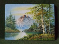 Góry - obraz olejny ręcznie malowany na płótnie