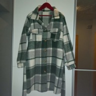 ŚWIETNY WIOSENNY PŁASZCZ KRATA 146/152