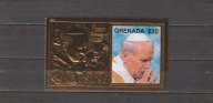 GRENADA 1995 ZNACZEK NA ZŁOTEJ FOLII