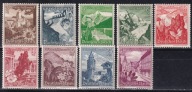 Niemcy 1938 - DR Mi.675-683 cena 38,50 zł kat.50€ - ślad po podlepkach