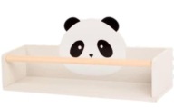 Półka drewniana MDF ścienna do pokoju dziecięcego PANDA 40x10x16
