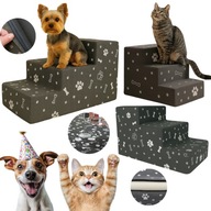 SCHODY DLA PSA KOTA SCHODKI RAMPA PUFA DO SAMOCHODU DO LOZKA 30CM PREMIUM